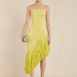 Cult Gaia - LIBBY GOWN - LEMON SORBET