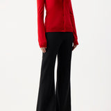 GABRIELA HEARST - Tori Knit Cardigan in Red Topaz Cashmere Silk