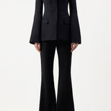 GABRIELA HEARST - Ambrose Jacket in Black Wool Silk Cady