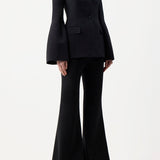 GABRIELA HEARST - Ambrose Jacket in Black Wool Silk Cady