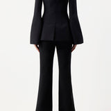 GABRIELA HEARST - Ambrose Jacket in Black Wool Silk Cady