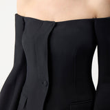 GABRIELA HEARST - Ambrose Jacket in Black Wool Silk Cady