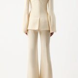 GABRIELA HEARST - Ambrose Jacket in Ivory Wool Silk Cady