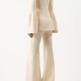 GABRIELA HEARST - Ambrose Jacket in Ivory Wool Silk Cady