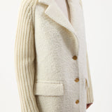 GABRIELA HEARST - Charles Coat in Ivory Cashmere Boucle