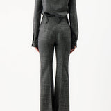 GABRIELA HEARST - Cruz Shirt in Dark Grey Virgin Wool Silk Tweed