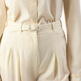 GABRIELA HEARST - Vargas Pant in Ivory Lightweight Cashmere