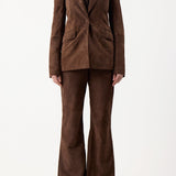 GABRIELA HEARST - Leiva Blazer in Chocolate Suede