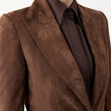 GABRIELA HEARST - Leiva Blazer in Chocolate Suede