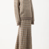 GABRIELA HEARST - Chez Knit Sweater in Ivory Multi Cashmere