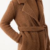 GABRIELA HEARST - Coles Knit Cardigan in Cognac Cashmere Silk Boucle