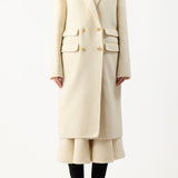 GABRIELA HEARST - Reed Coat in Ivory Double-Face Recycled Cashmere Felt