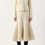 GABRIELA HEARST - Larrington Jacket in Ivory Double-Face Recycled Cashmere Felt