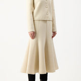 GABRIELA HEARST - Larrington Jacket in Ivory Double-Face Recycled Cashmere Felt