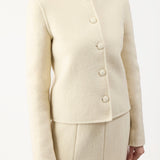 GABRIELA HEARST - Larrington Jacket in Ivory Double-Face Recycled Cashmere Felt