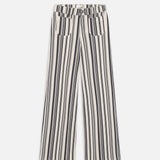 FRAME - Le Slim Palazzo Modernist Pocket -- Navy Stripe