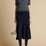 The Luphia Sweater in Navy and Cream Stripe
