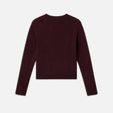 FRAME - Cashmere Clean Crew -- Deep Burgundy