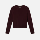 FRAME - Cashmere Clean Crew -- Deep Burgundy