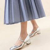 Roeffler Randall - Lyra Silver Mary Jane Pump