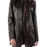 Elleme - Mid Length Leather Coat