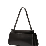 Elleme - Long Papillon Leather Black/White Stitches