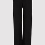 St. Agni - Low Waist Raw Edge Pants - Black