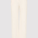 St. Agni - Low Waist Raw Edge Pants - Ivory