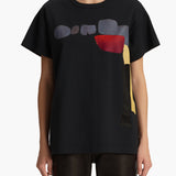 Khaite - Maeve T-Shirt in Black Multi