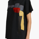 Khaite - Maeve T-Shirt in Black Multi