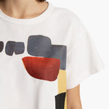 Khaite - Maeve T-shirt in White Multi