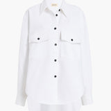 Khaite - Mahmet Top in White Denim