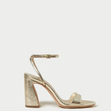 Roeffler Randall - Malia Champagne Curved-Heel Sandal