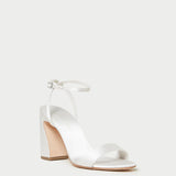 Roeffler Randall - Malia Cream Curved-Heel Sandal