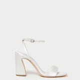 Roeffler Randall - Malia Cream Curved-Heel Sandal