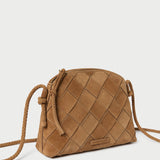 Roeffler Randall - Mallory Toffee Woven Suede Crossbody