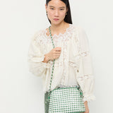 Loeffler Randall - Mallory Emerald/White Woven Crossbody