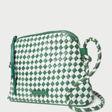 Loeffler Randall - Mallory Emerald/White Woven Crossbody