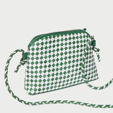 Loeffler Randall - Mallory Emerald/White Woven Crossbody