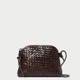 Roeffler Randall - Mallory Chocolate Woven Crossbody