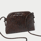 Roeffler Randall - Mallory Chocolate Woven Crossbody