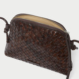 Roeffler Randall - Mallory Chocolate Woven Crossbody