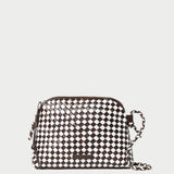 Loeffler Randall - Mallory Chocolate/White Woven Crossbody