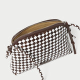 Loeffler Randall - Mallory Chocolate/White Woven Crossbody