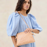 Roeffler Randall - Mallory Desert Sand Woven Crossbody