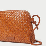 Roeffler Randall - Mallory Timber Brown Woven Crossbody