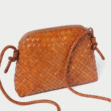 Roeffler Randall - Mallory Timber Brown Woven Crossbody