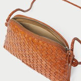 Roeffler Randall - Mallory Timber Brown Woven Crossbody