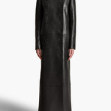 Khaite - Mallory Coat in Black Leather