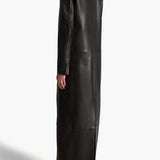 Khaite - Mallory Coat in Black Leather